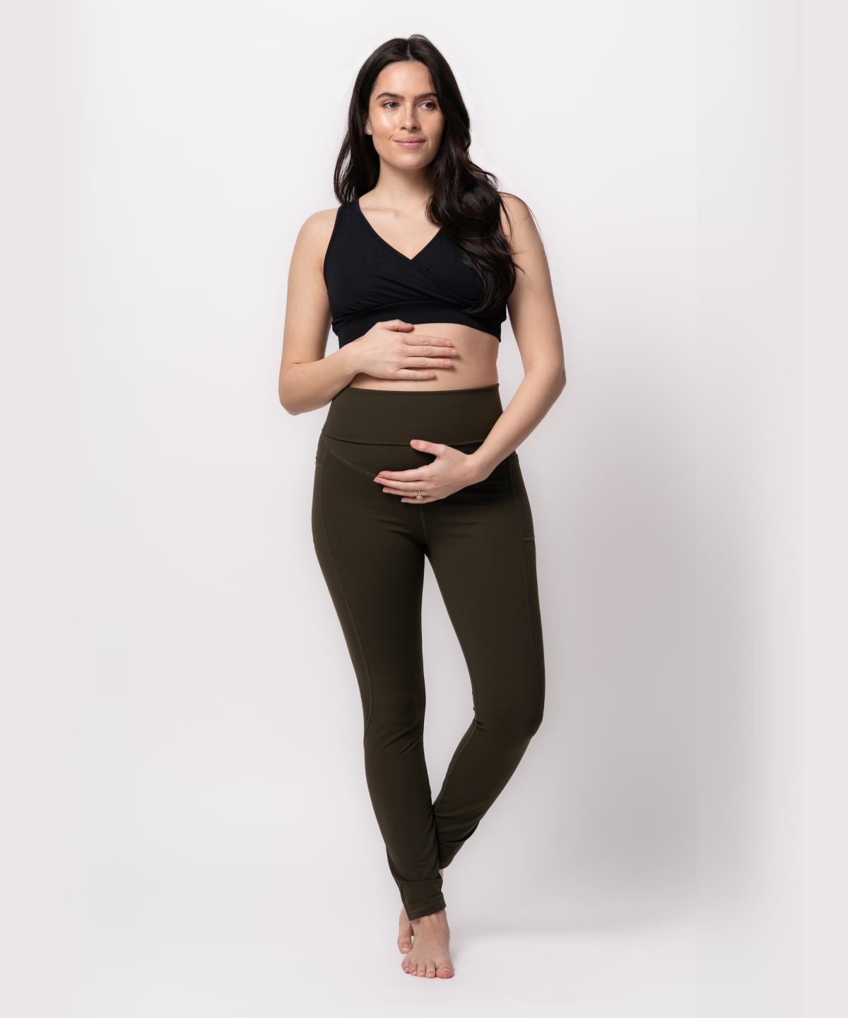 Olive Maternity Leggings