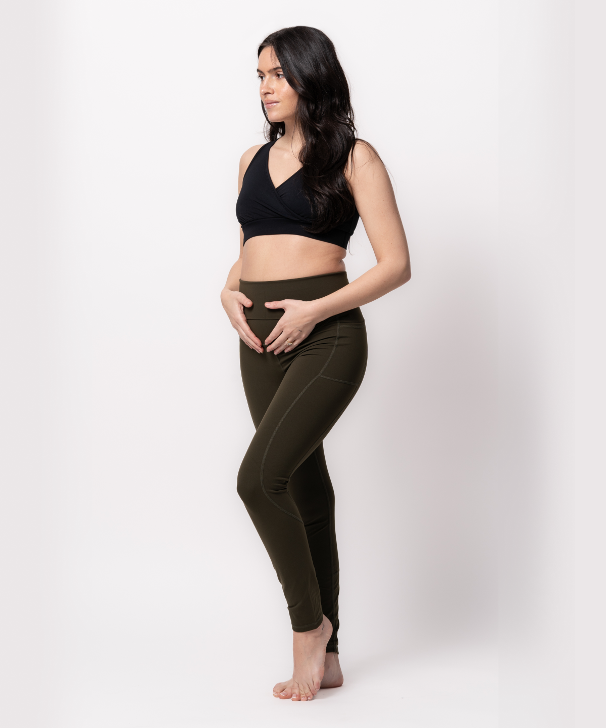 Olive Maternity Leggings