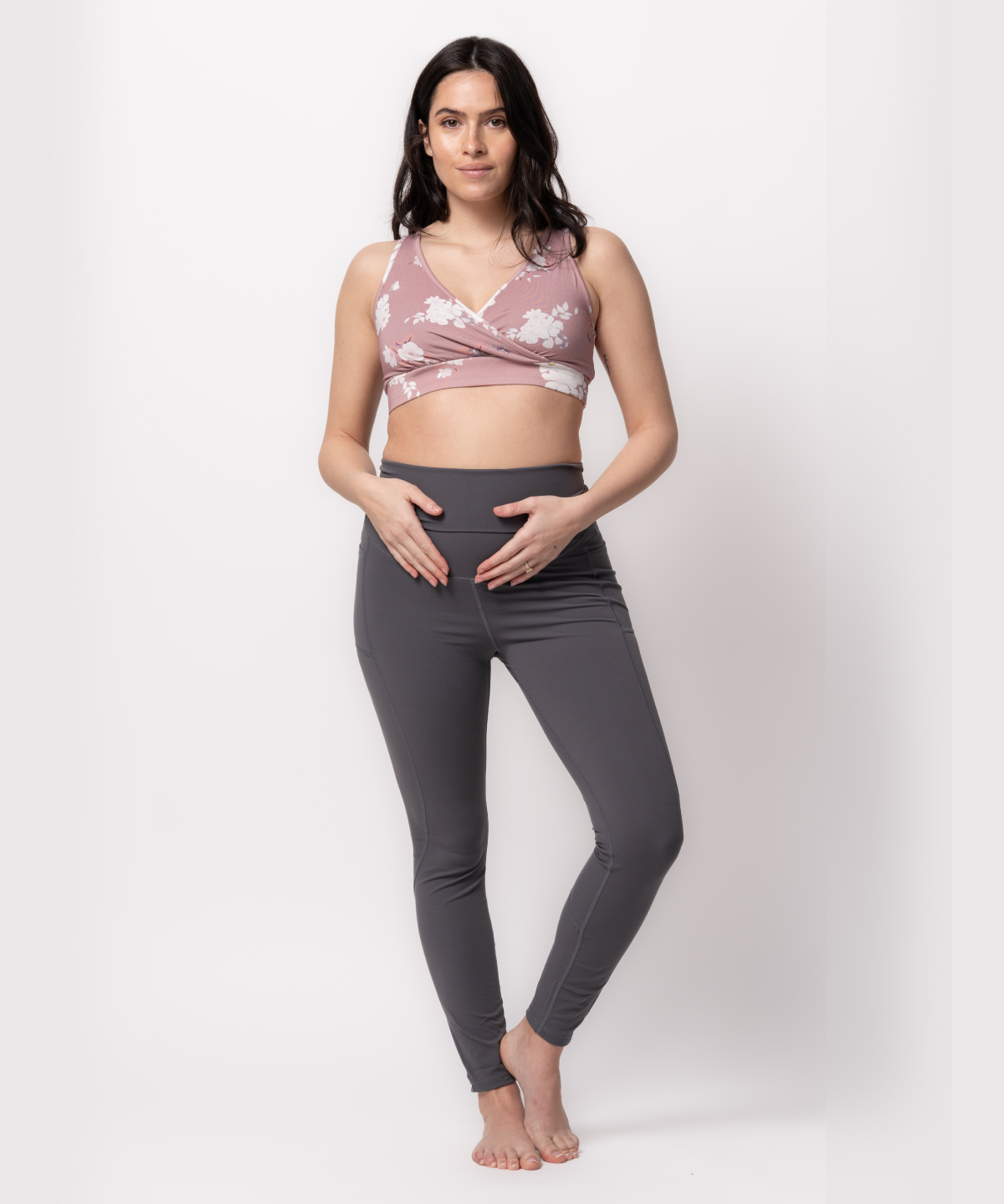 Slate Maternity Leggings
