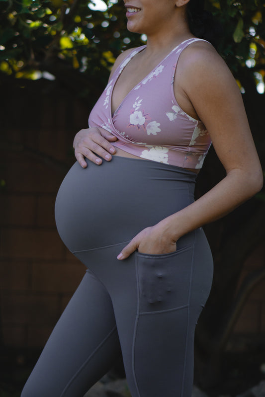 Maternity Leggings in Slate