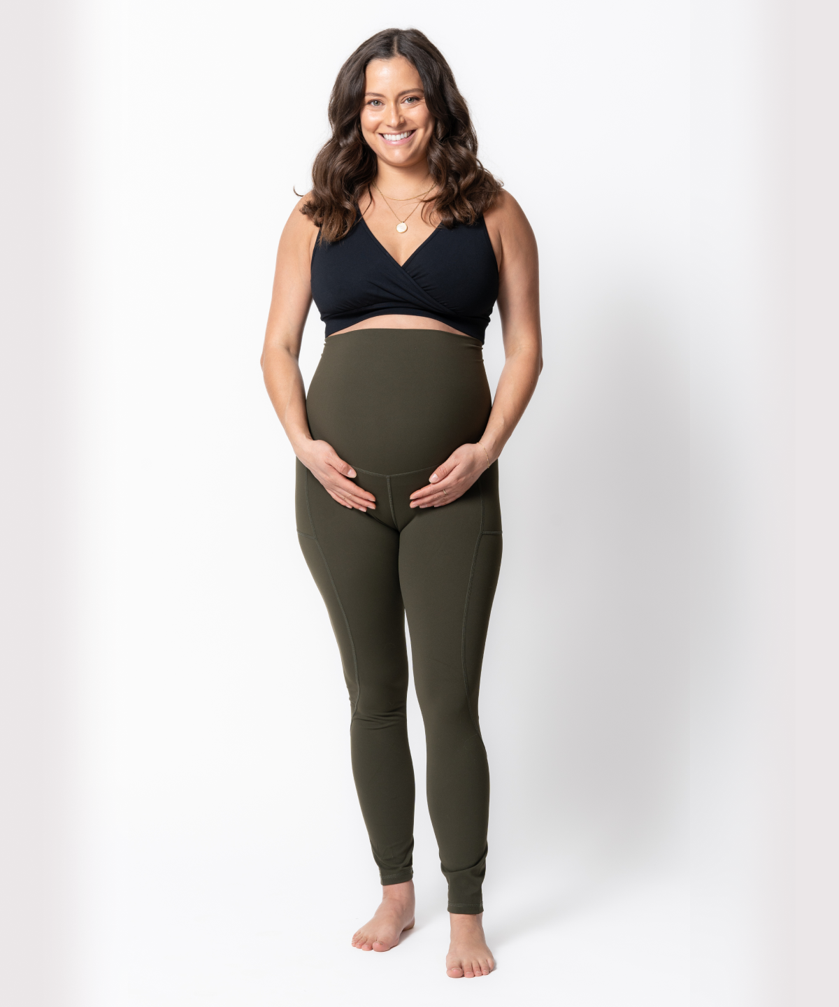 Olive Maternity Leggings