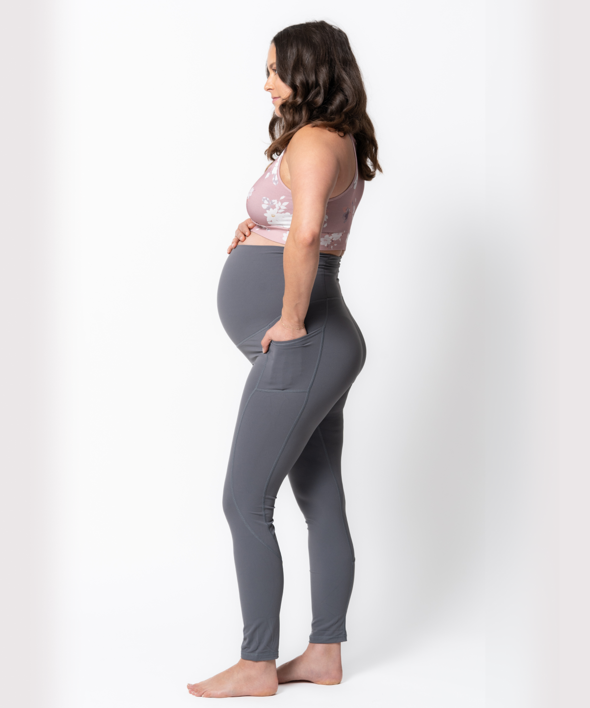 Slate Maternity Leggings